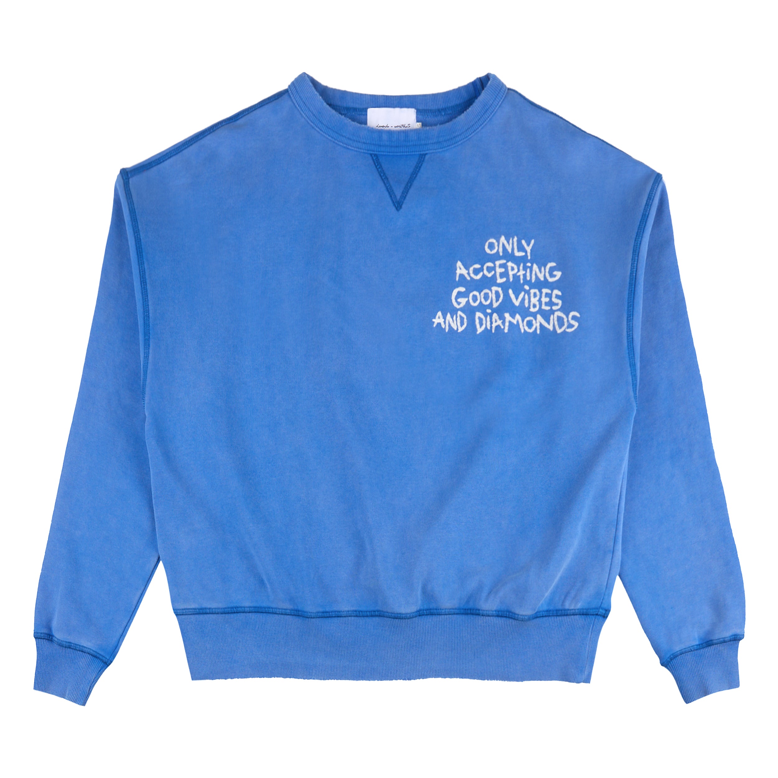Only Accepting Good Vibes and Diamonds Sweatshirt