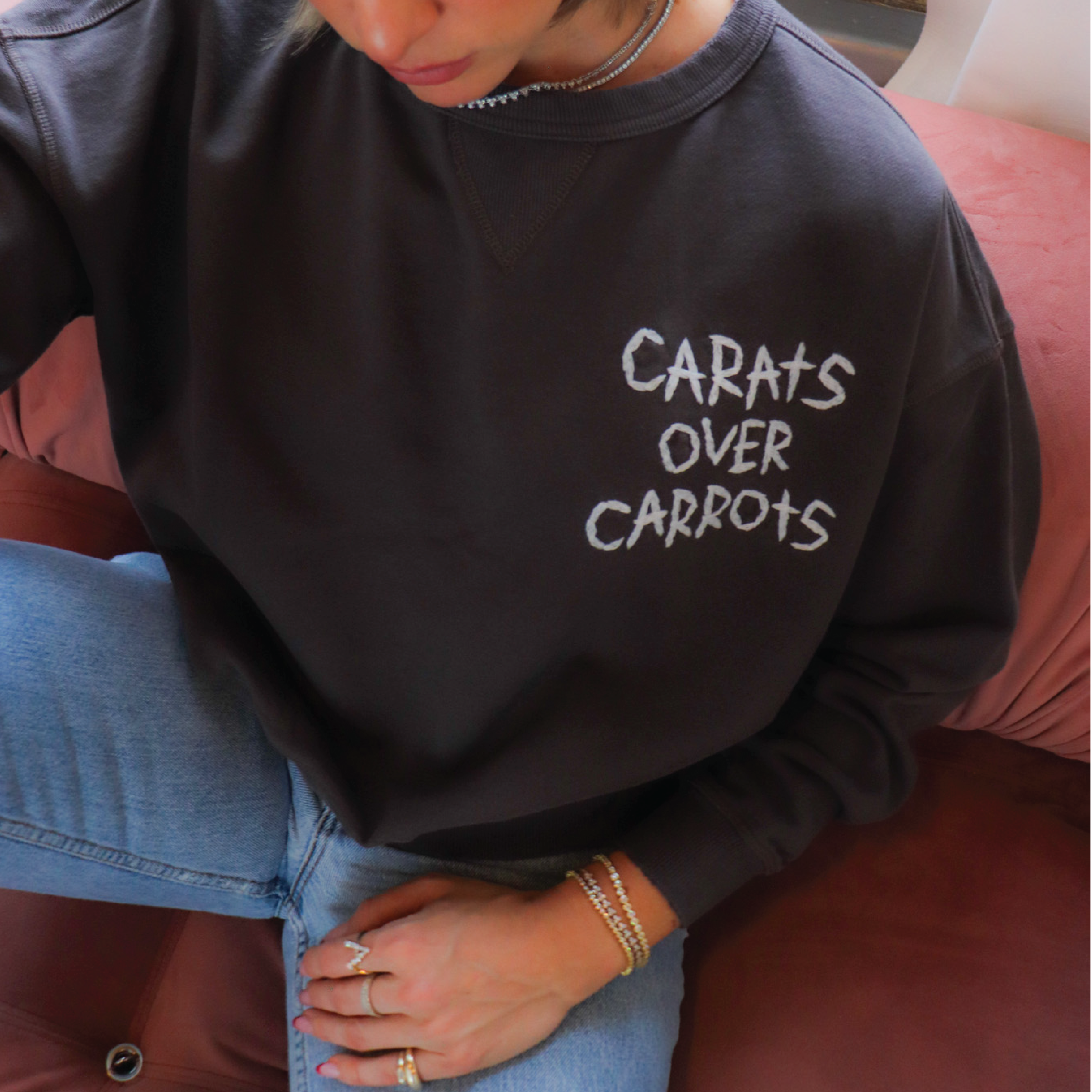 Carats Over Carrots Sweatshirt