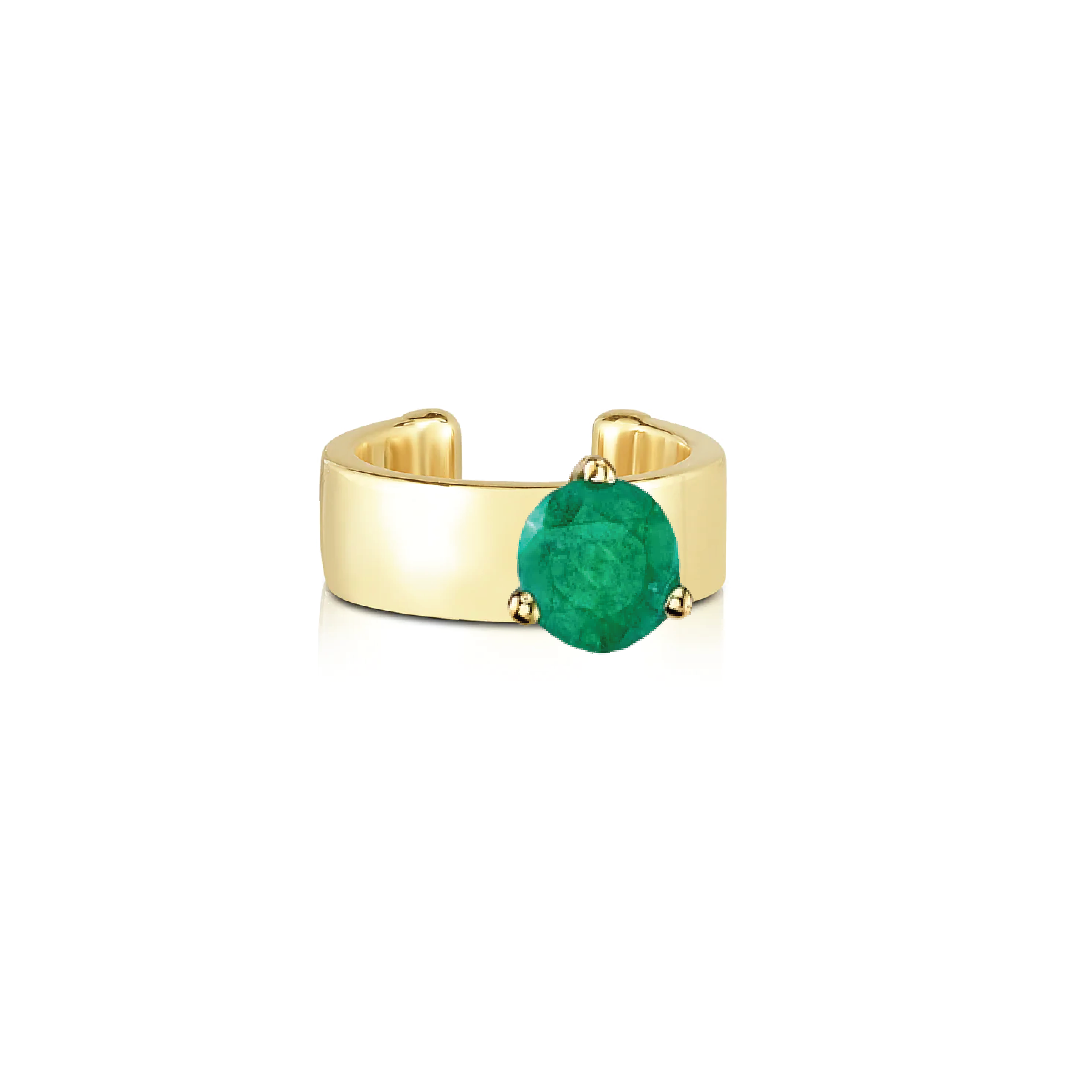 Chunky Emerald Ear Cuff