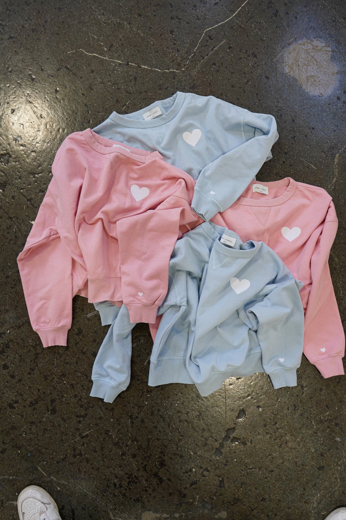 DS x Michele Blue Heart Sweatshirt