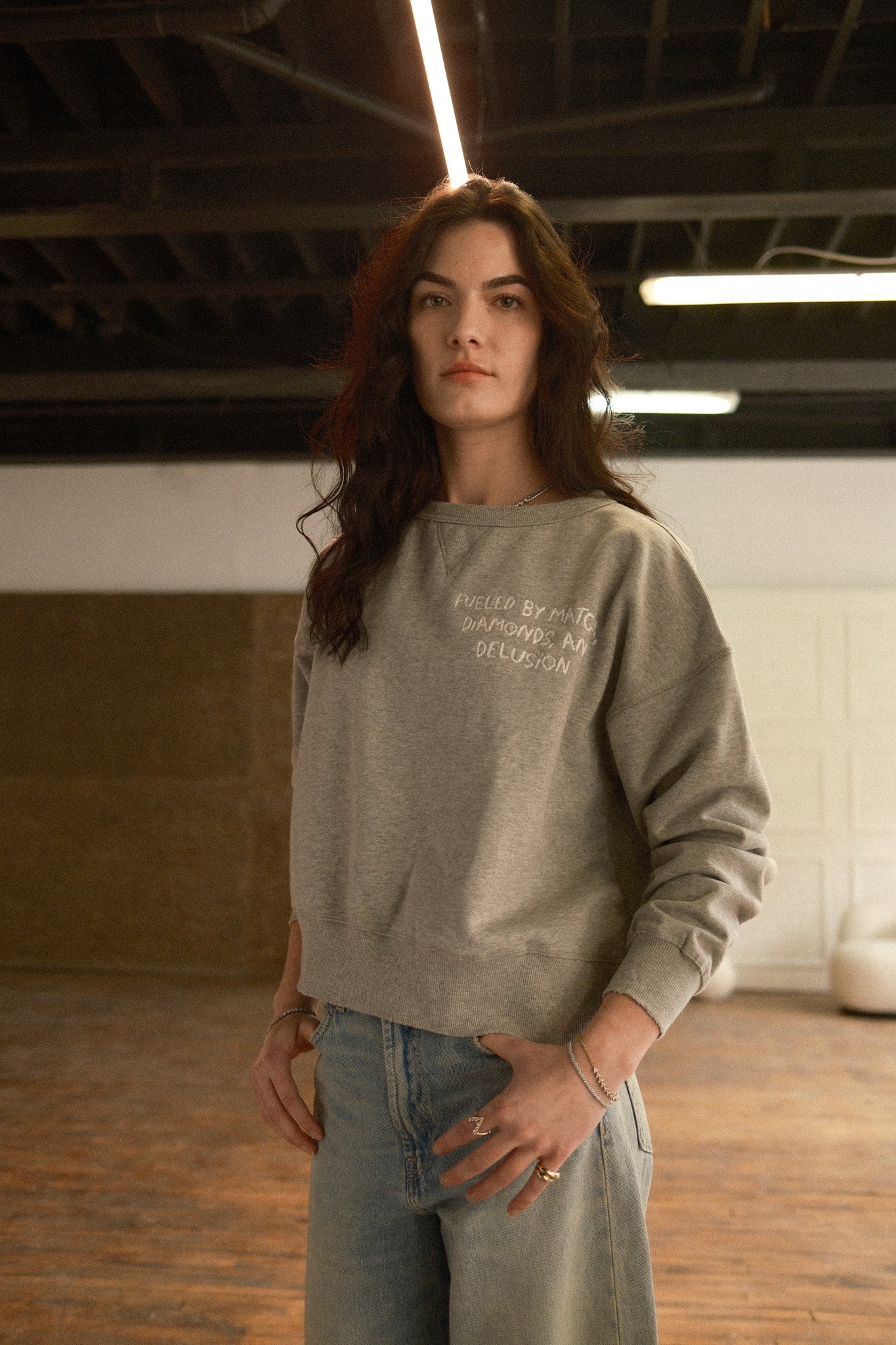 Fueled by Diamonds, Matcha and Delusion Sweatshirt