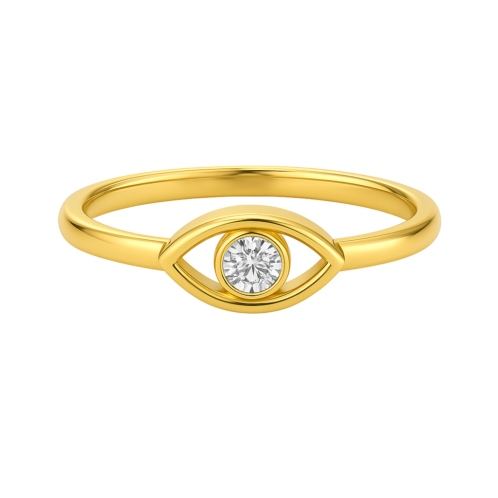 Diamond Evil Eye Ring