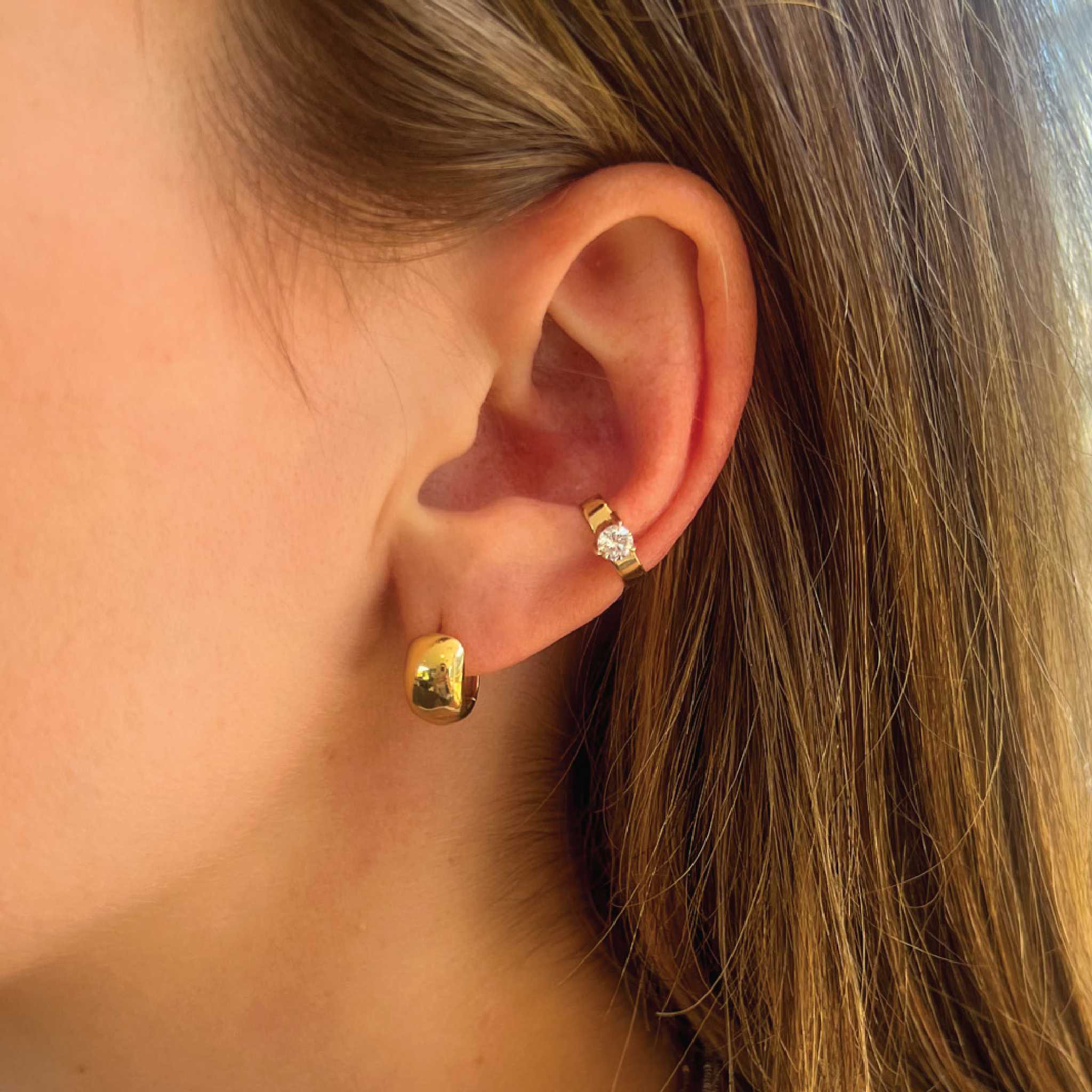Chunky Diamond Ear Cuff_