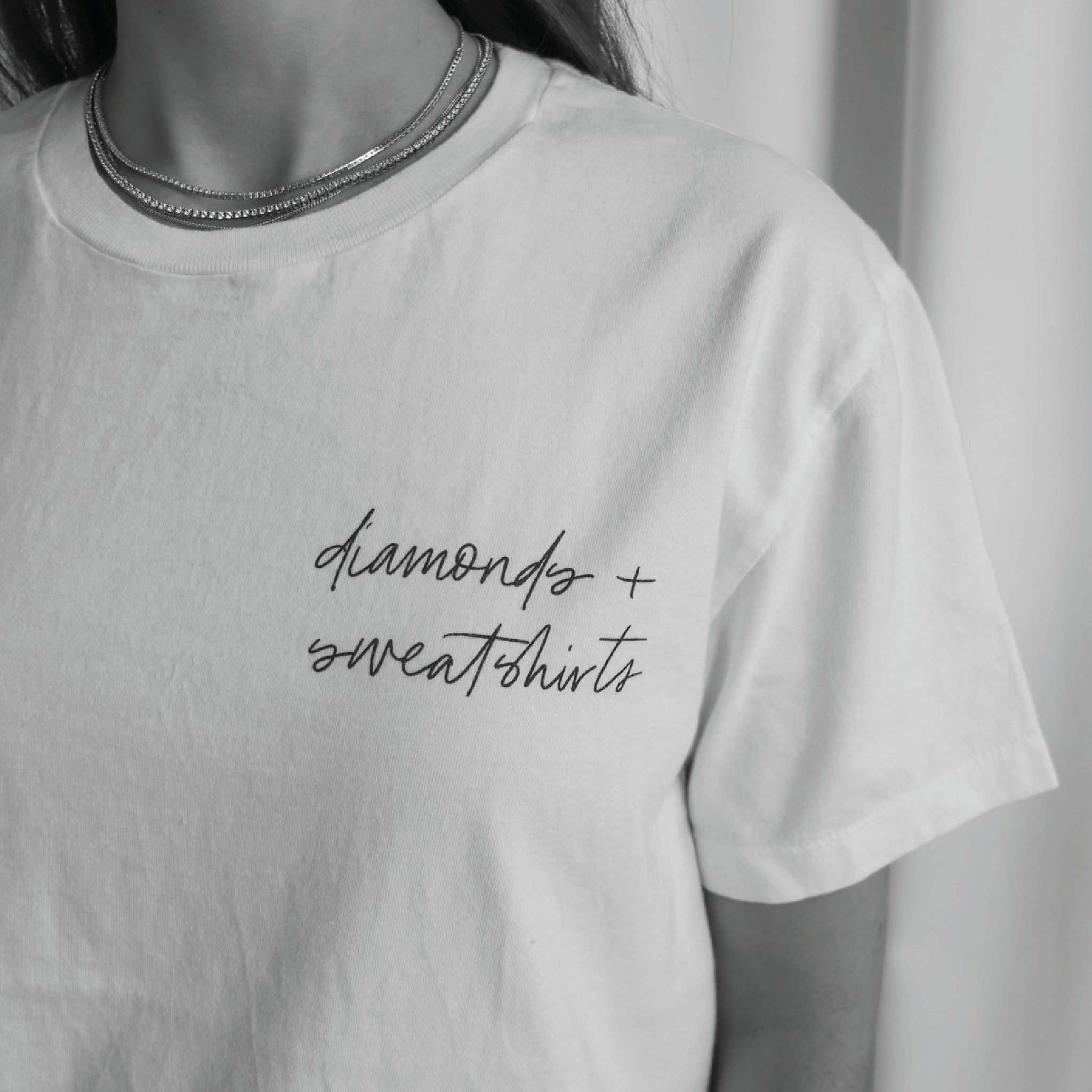 DIAMONDS + SWEATSHIRTS t-shirt