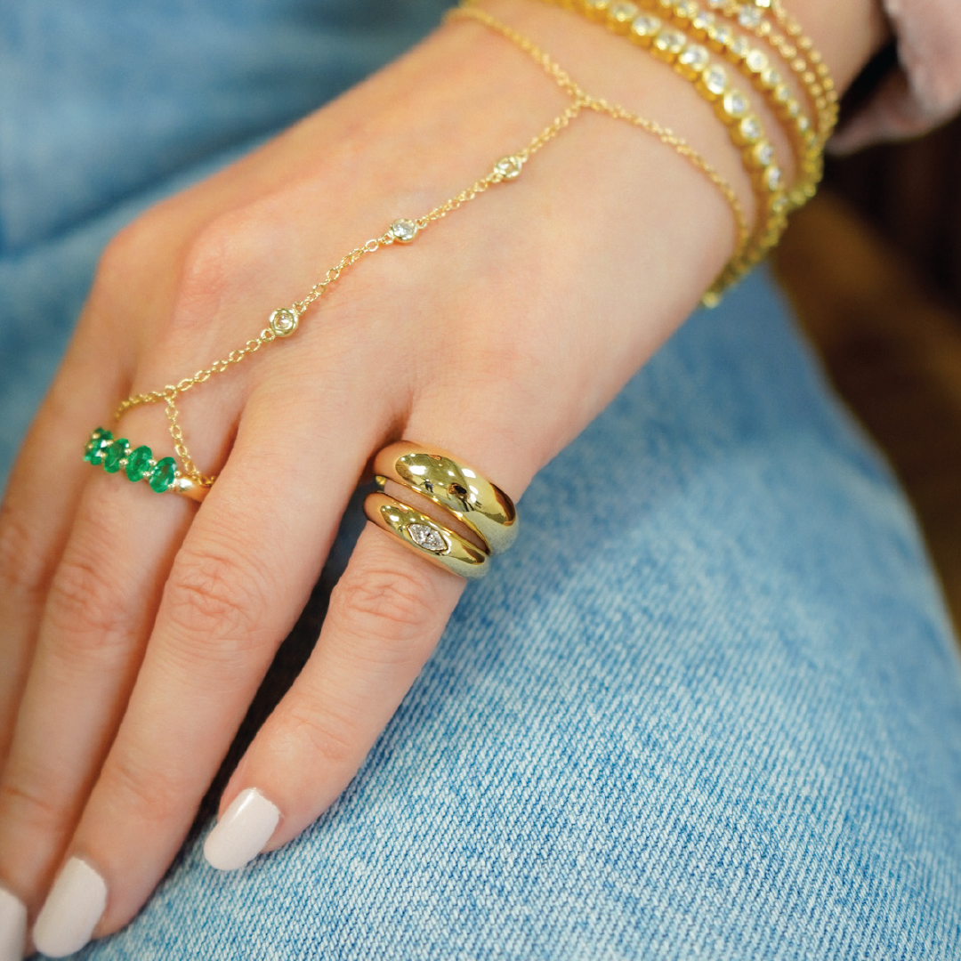 Tapered Dome Ring