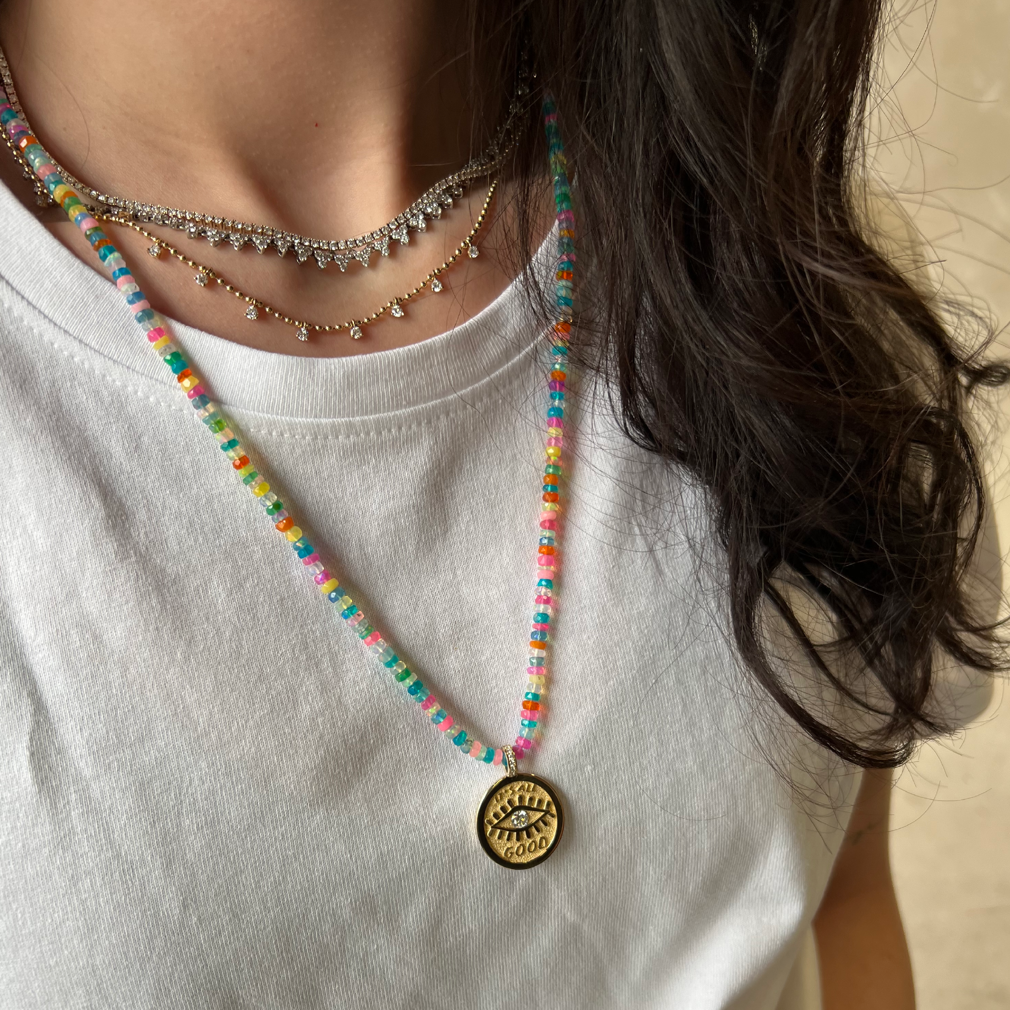 Ethiopian Opal Strand Necklace