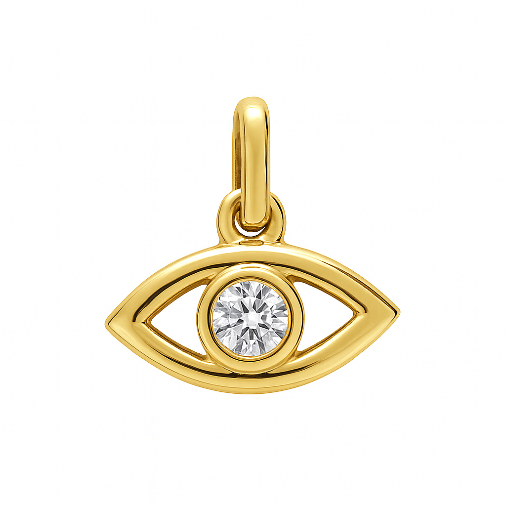 Diamond Evil Eye Charm