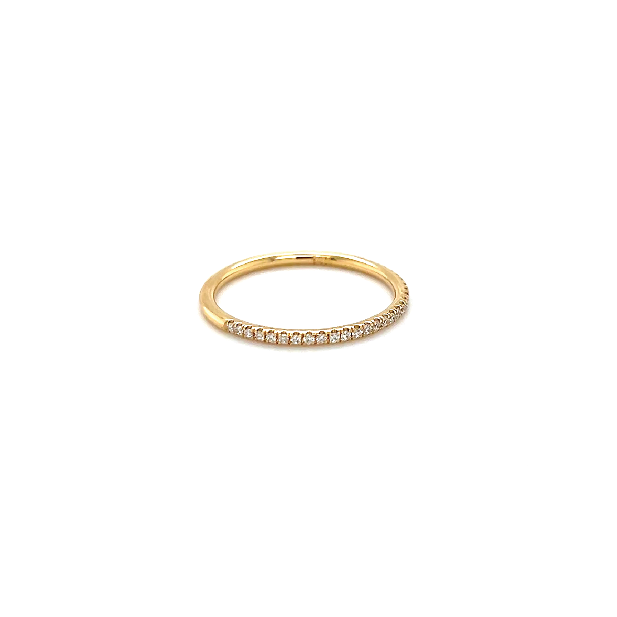 Micro Pave Half Diamond Band