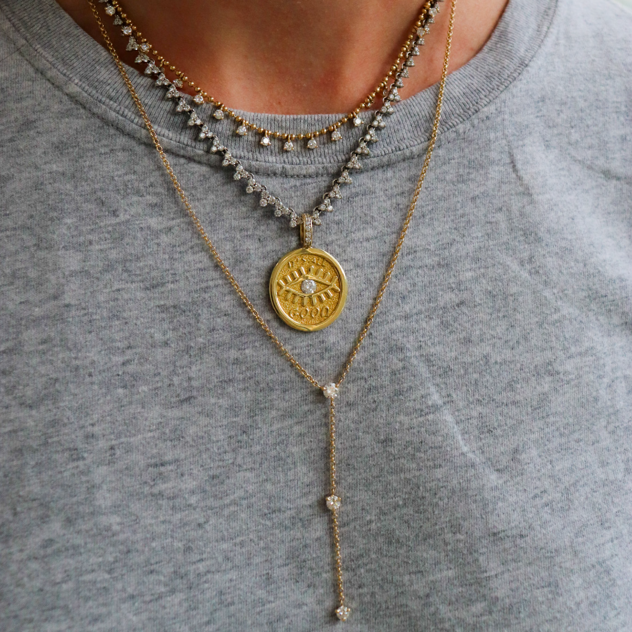 Diamond Lariat Necklace