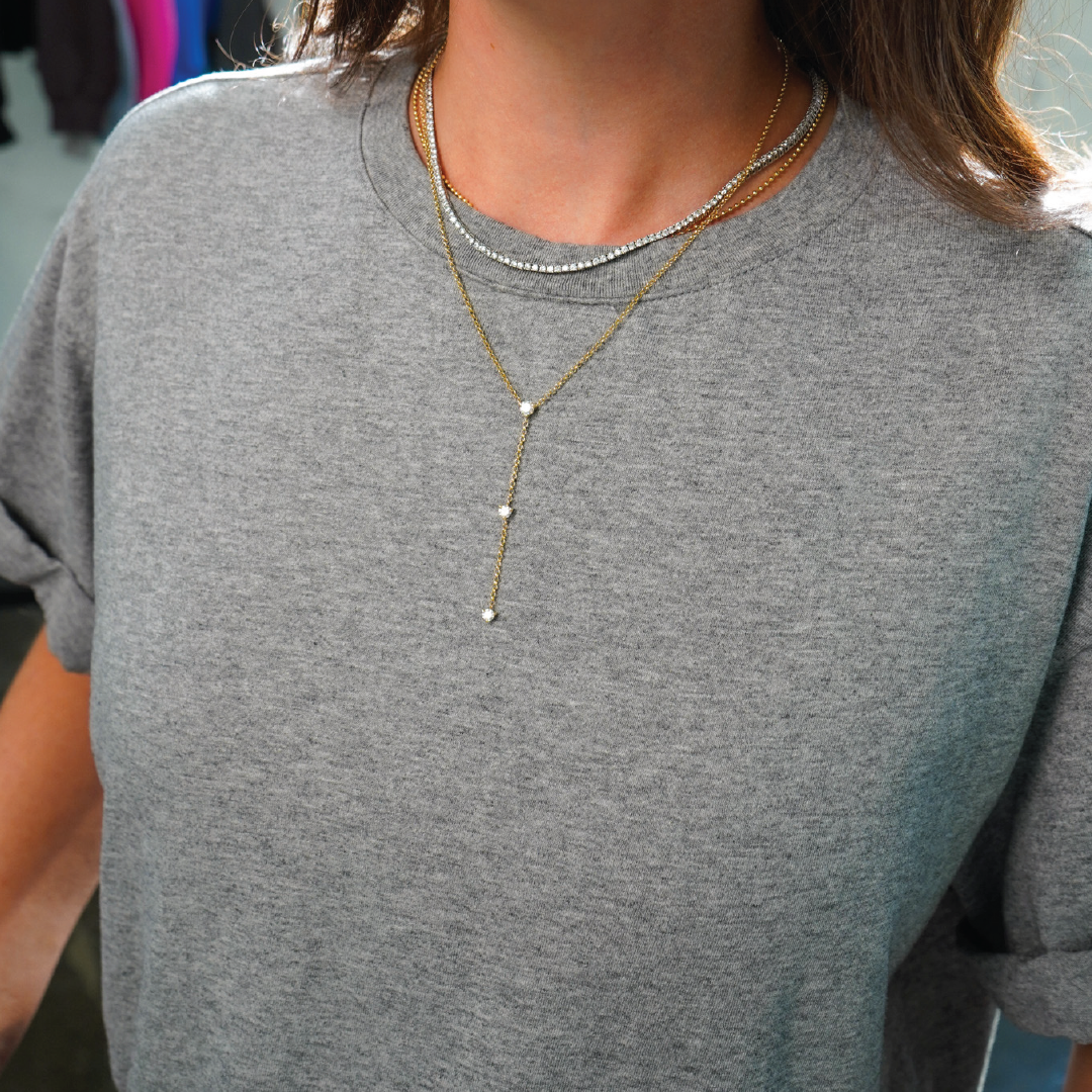 Diamond Lariat Necklace
