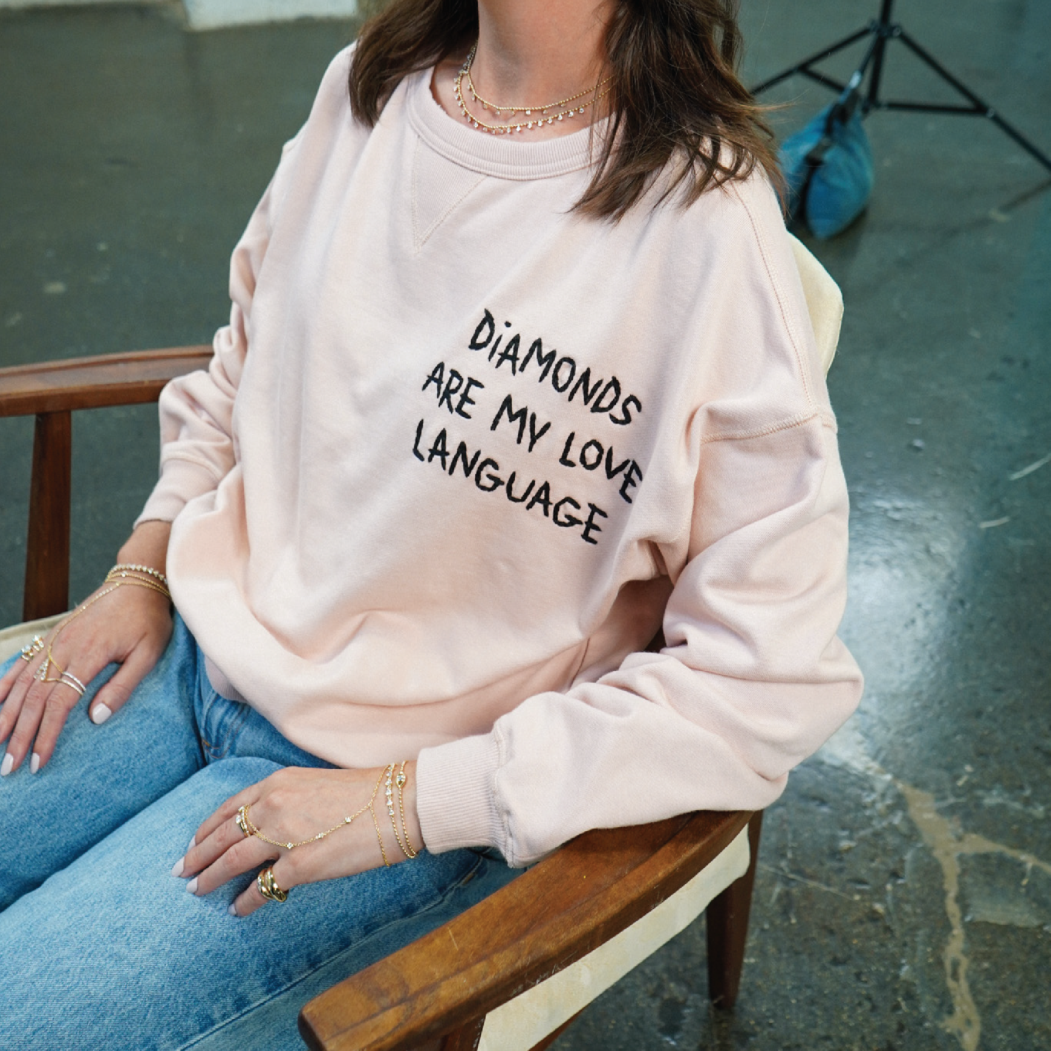 Diamonds Are My Love Language Sweatshirt