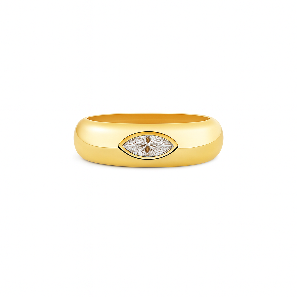 Marquise Diamond Dome Ring