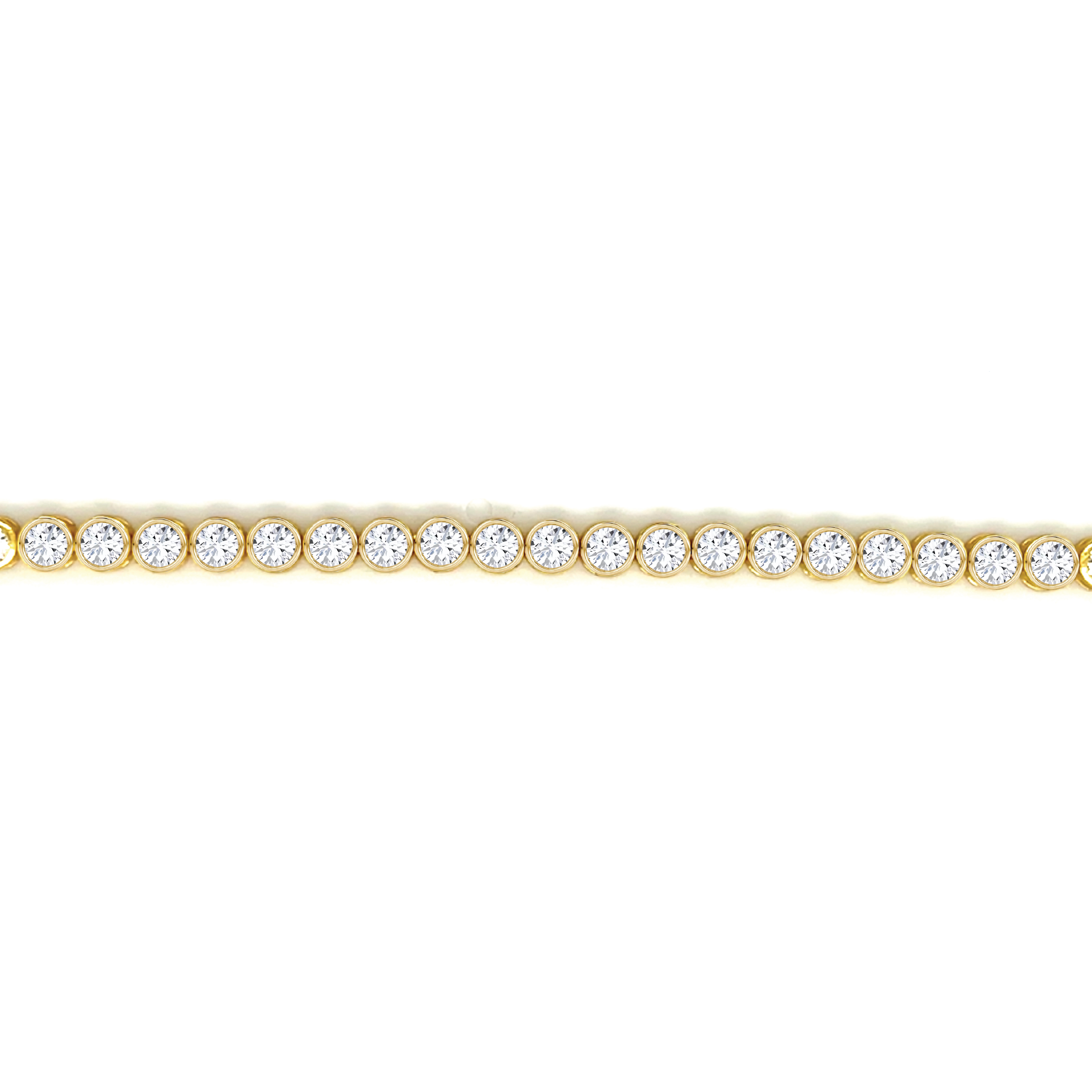 5ct Bezel Diamond Tennis Bracelet