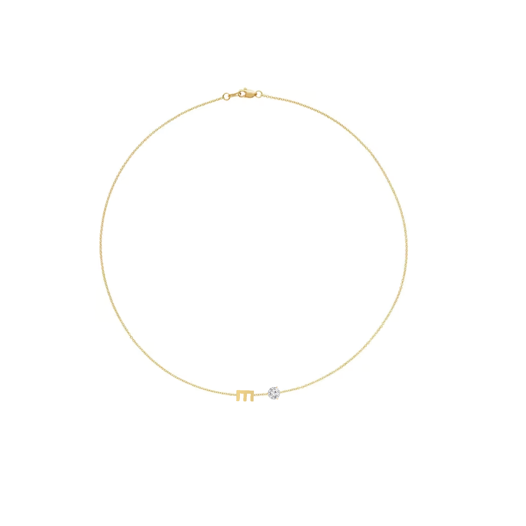Mini Initial & Diamond Bracelet