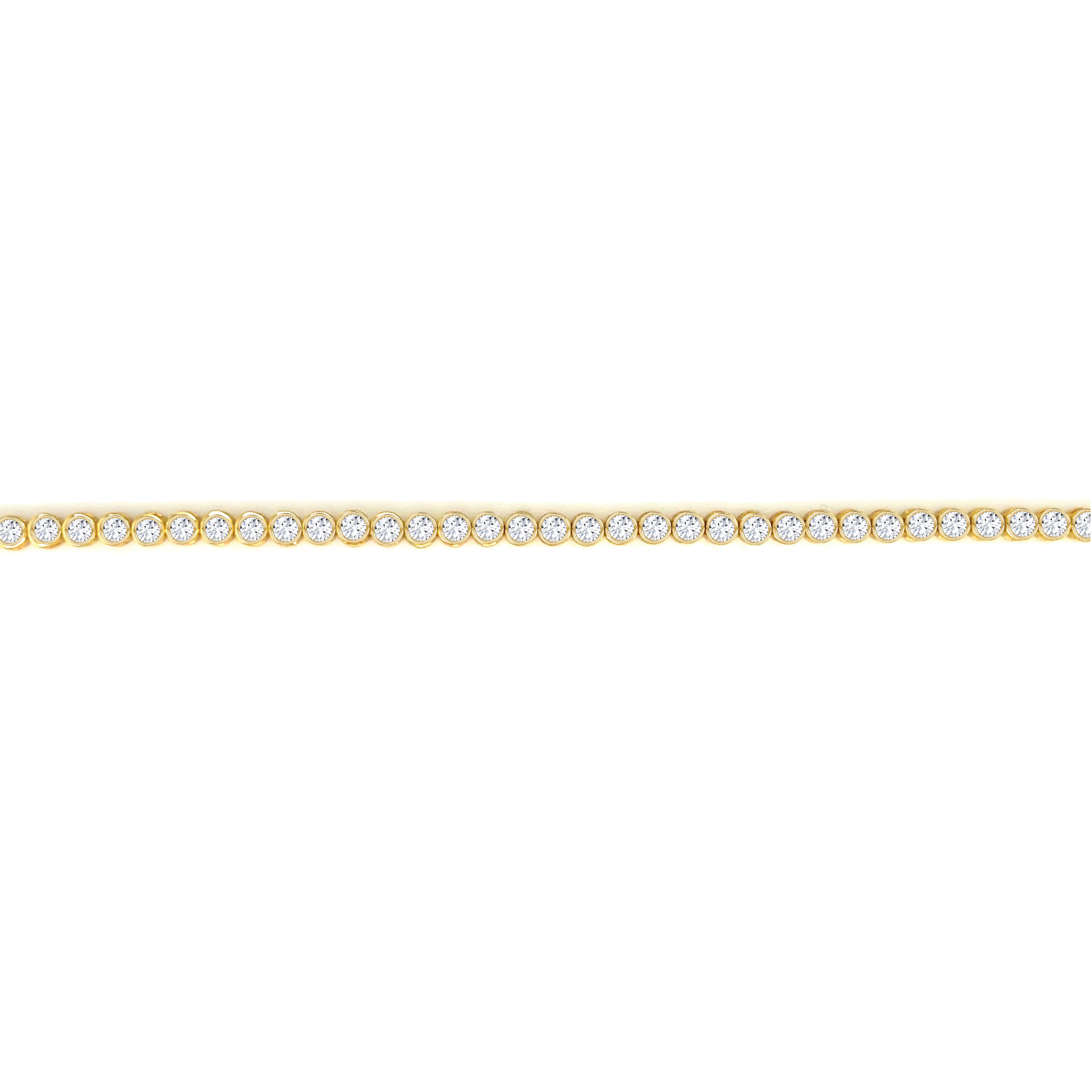 Mini Bezel Diamond Tennis Bracelet