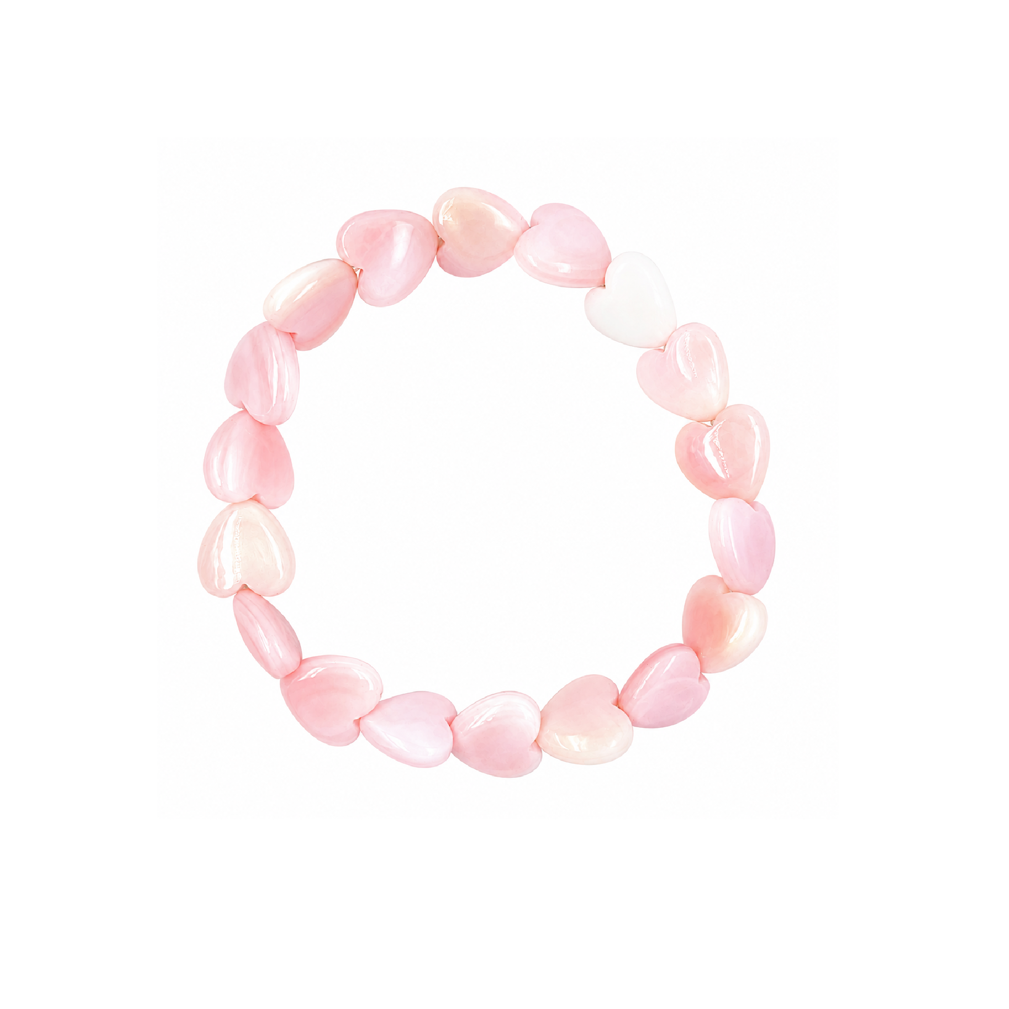 Pink Conch Heart Bracelet