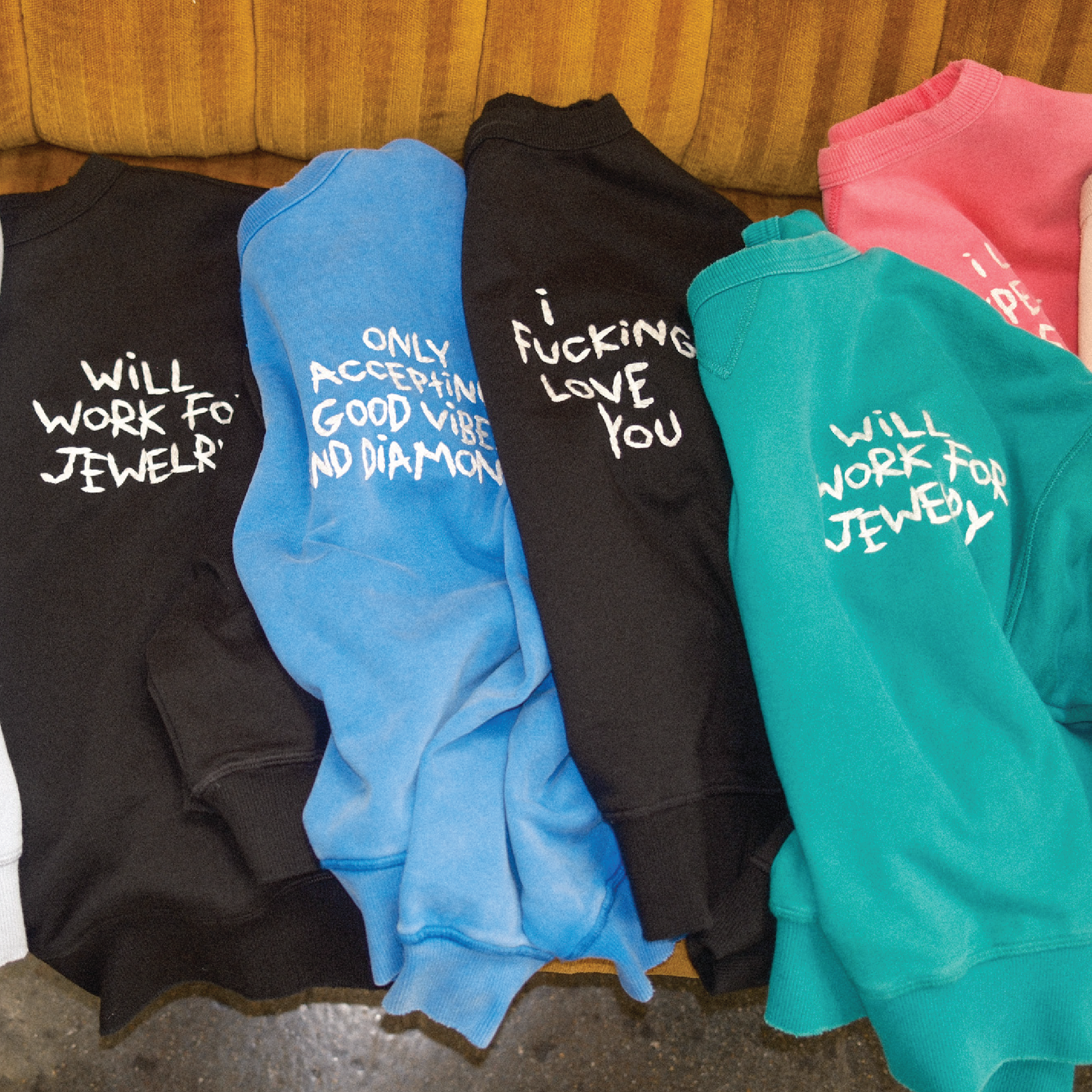 Will Work For Jewelry Sweatshirt