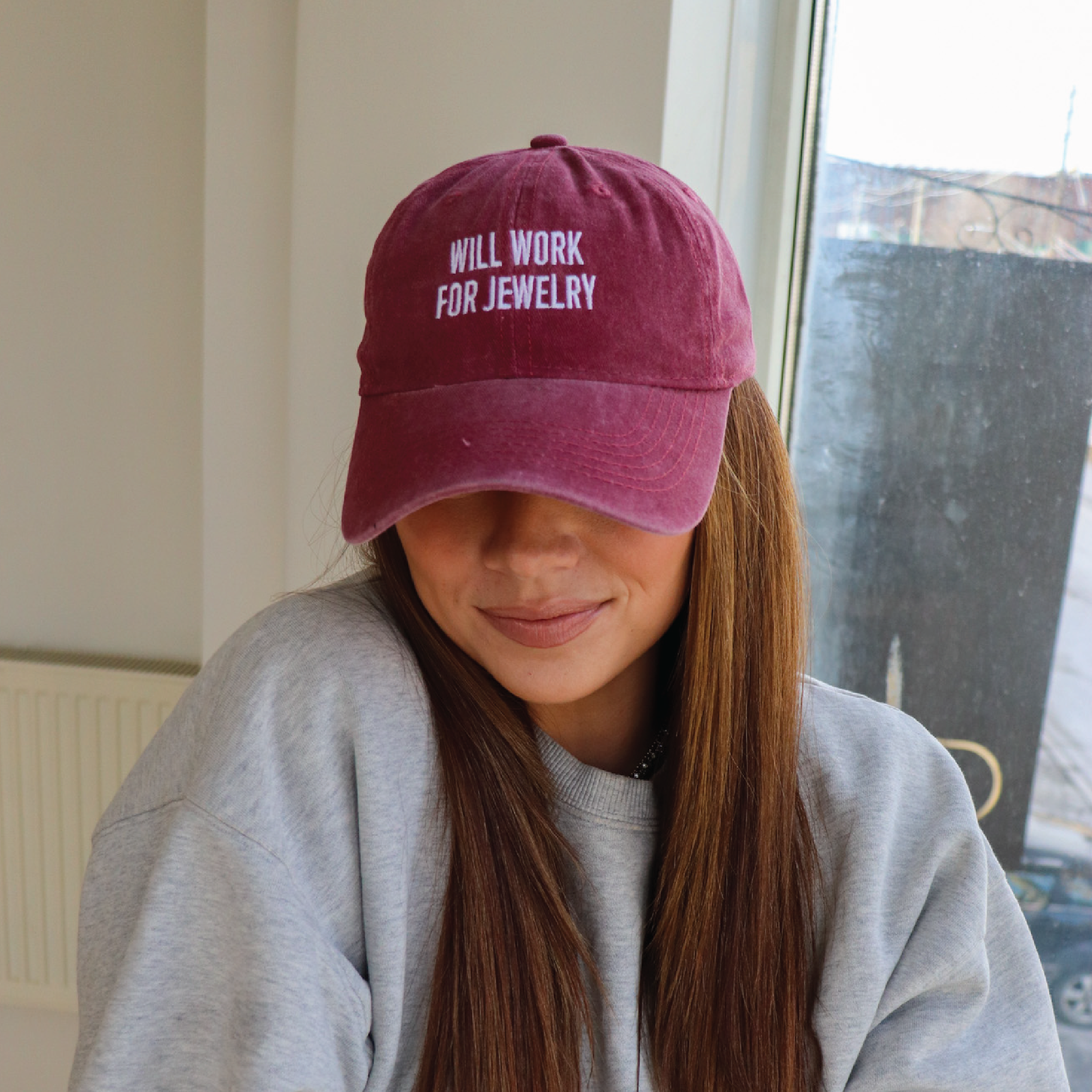 Will Work For Jewelry Hat