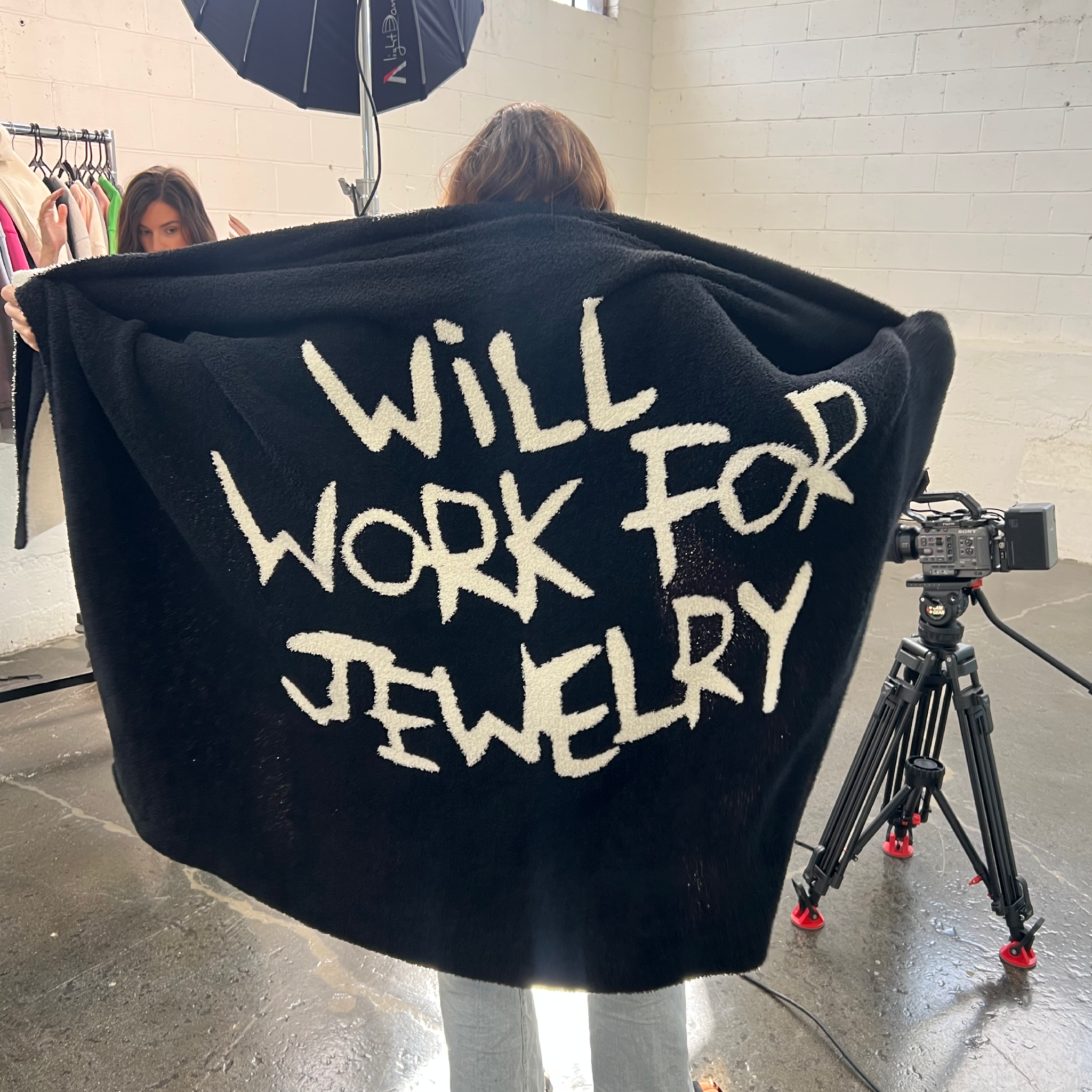 WILL WORK FOR JEWELRY THROW BLANKET