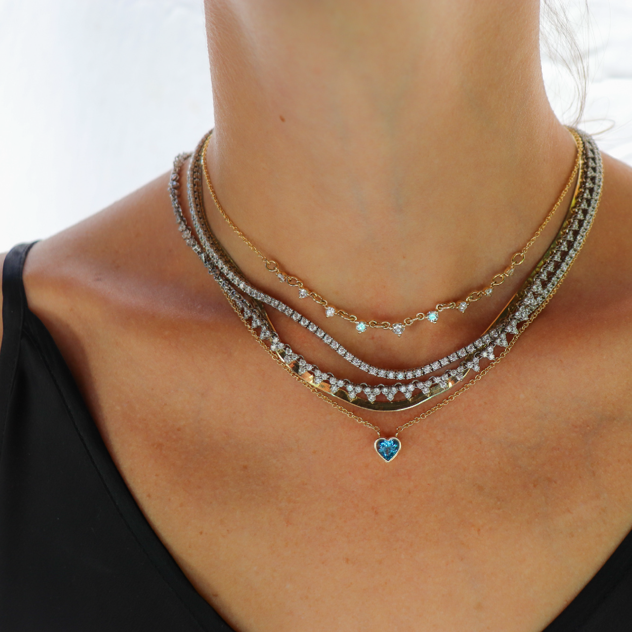 6.5ct Diamond Tennis Necklace