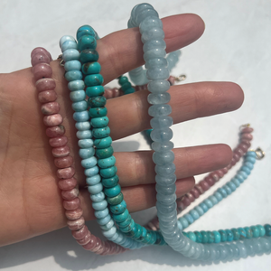 Turquoise Chunky Beaded Necklace