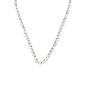 Diamond Trillium Tennis Necklace