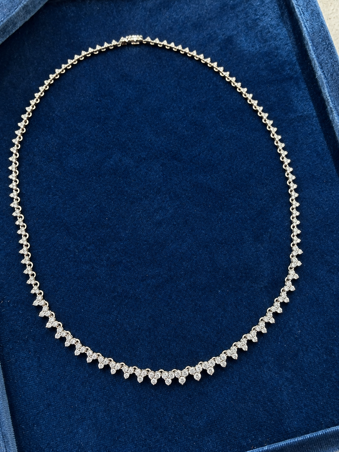Illusion Trillium Tennis Necklace_