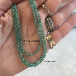 Graduated Emerald Strand Necklace