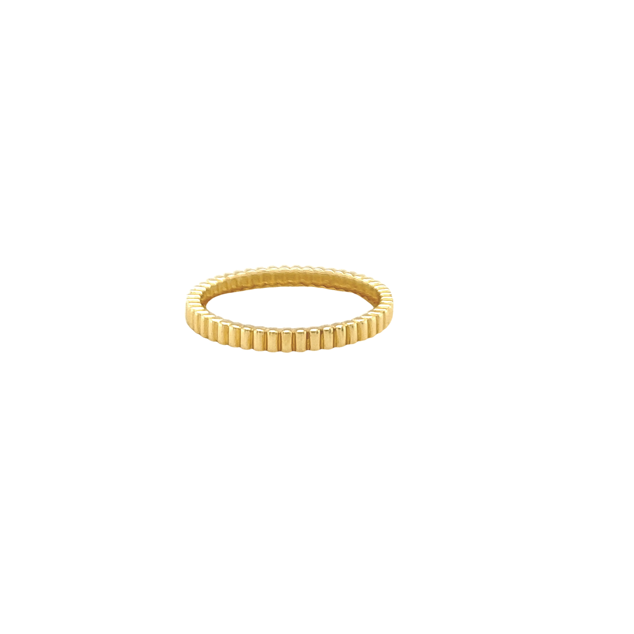 Fluted Gold Band - Size 6.5