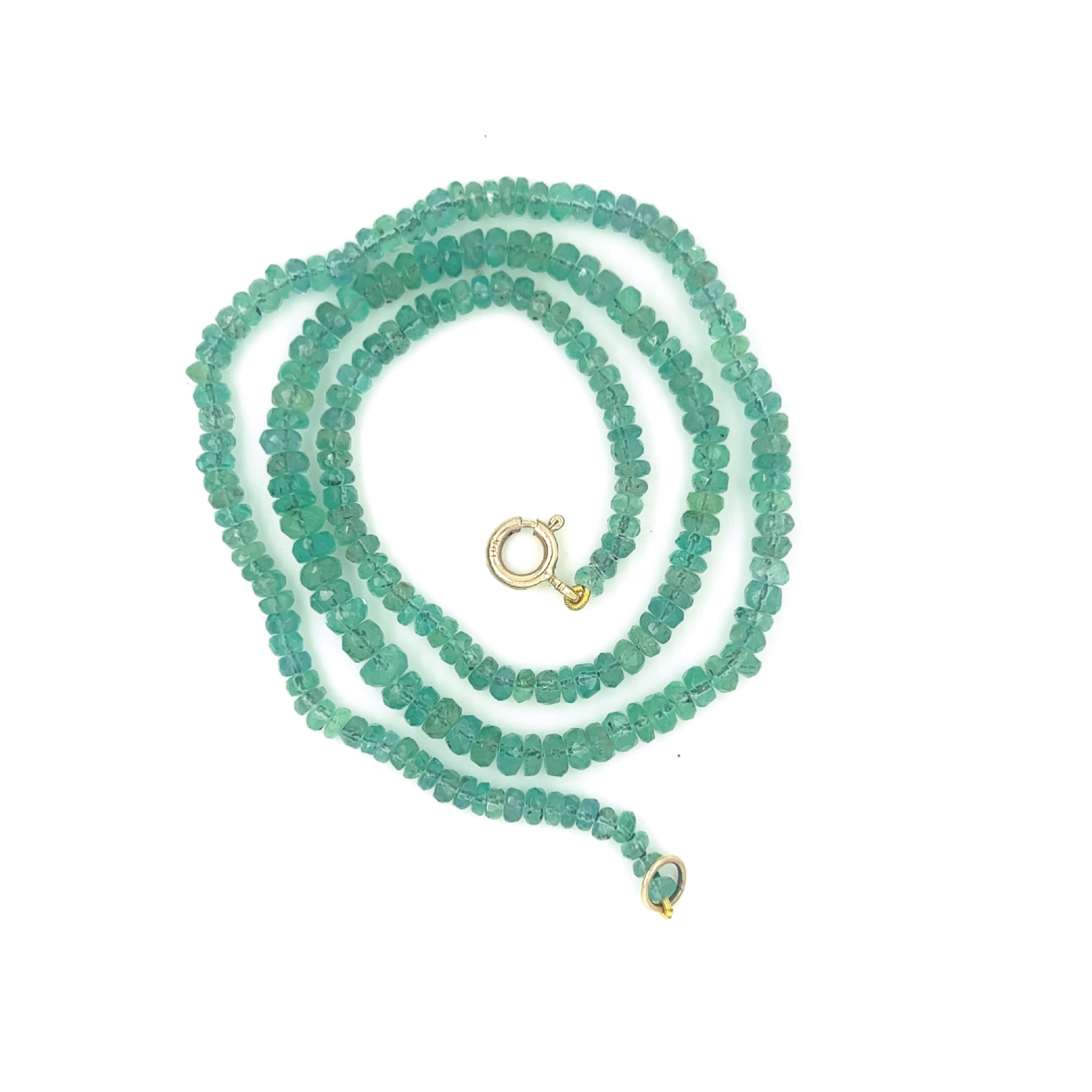 Graduated Emerald Strand Necklace