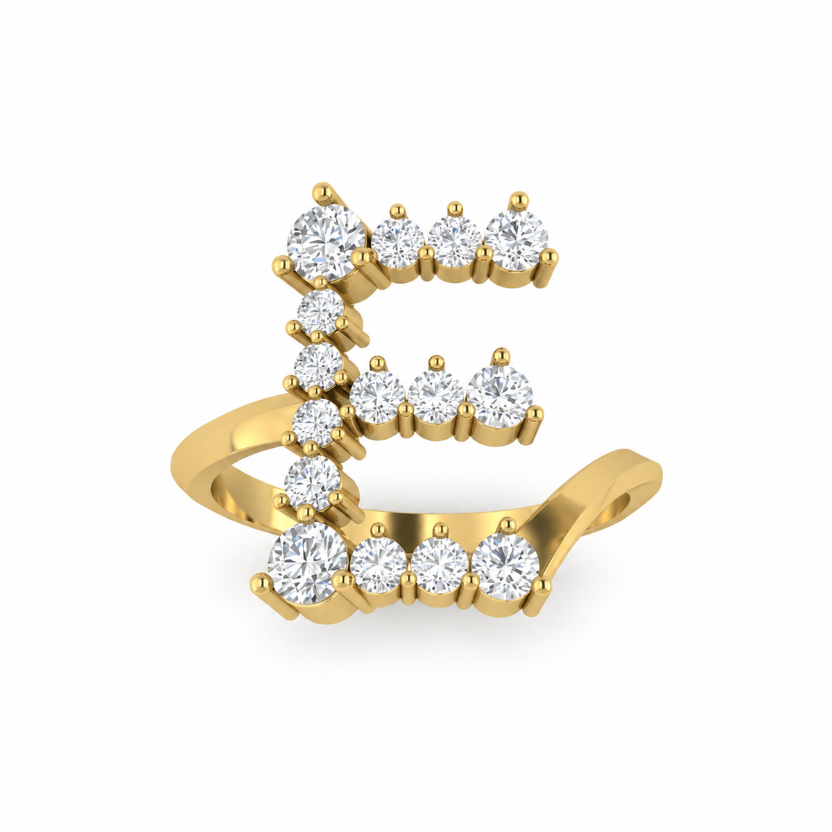 Jumbo Letter Ring - E