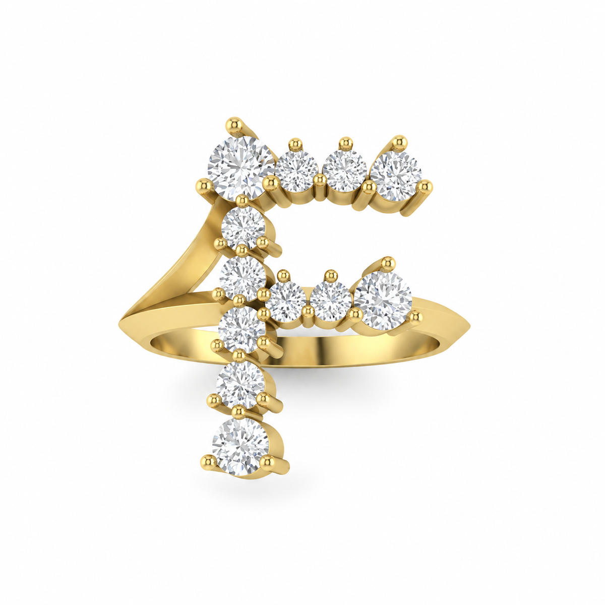 Jumbo Letter Ring - F