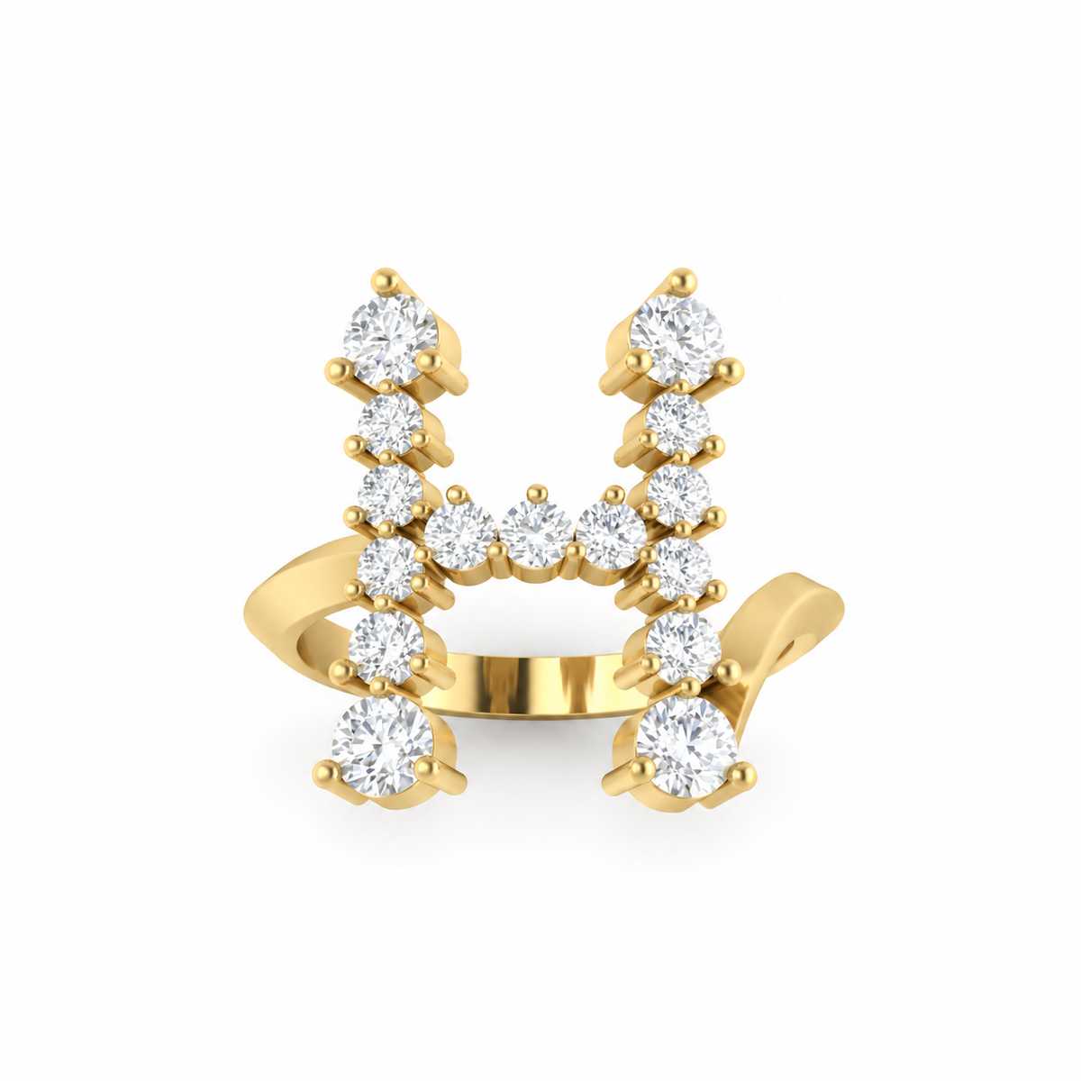 Jumbo Letter Ring - H