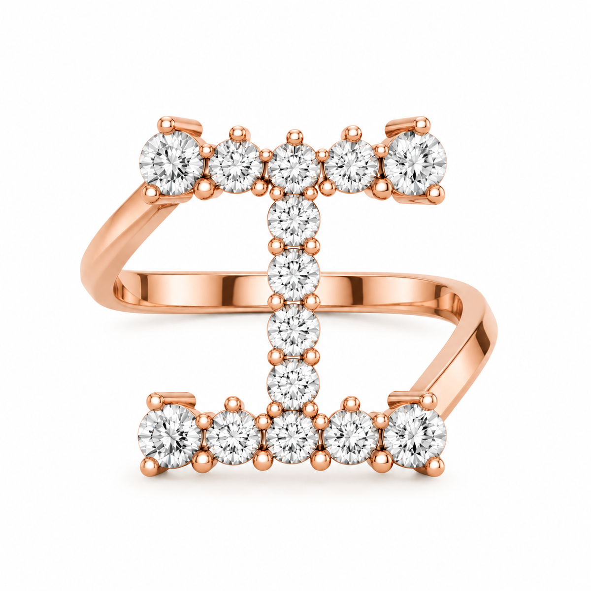 Jumbo Letter Ring - I