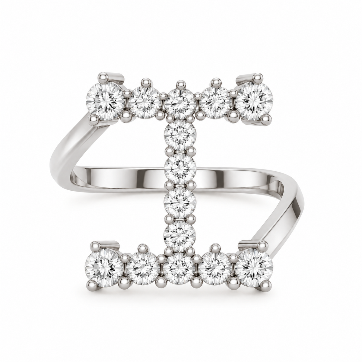 Jumbo Letter Ring - I