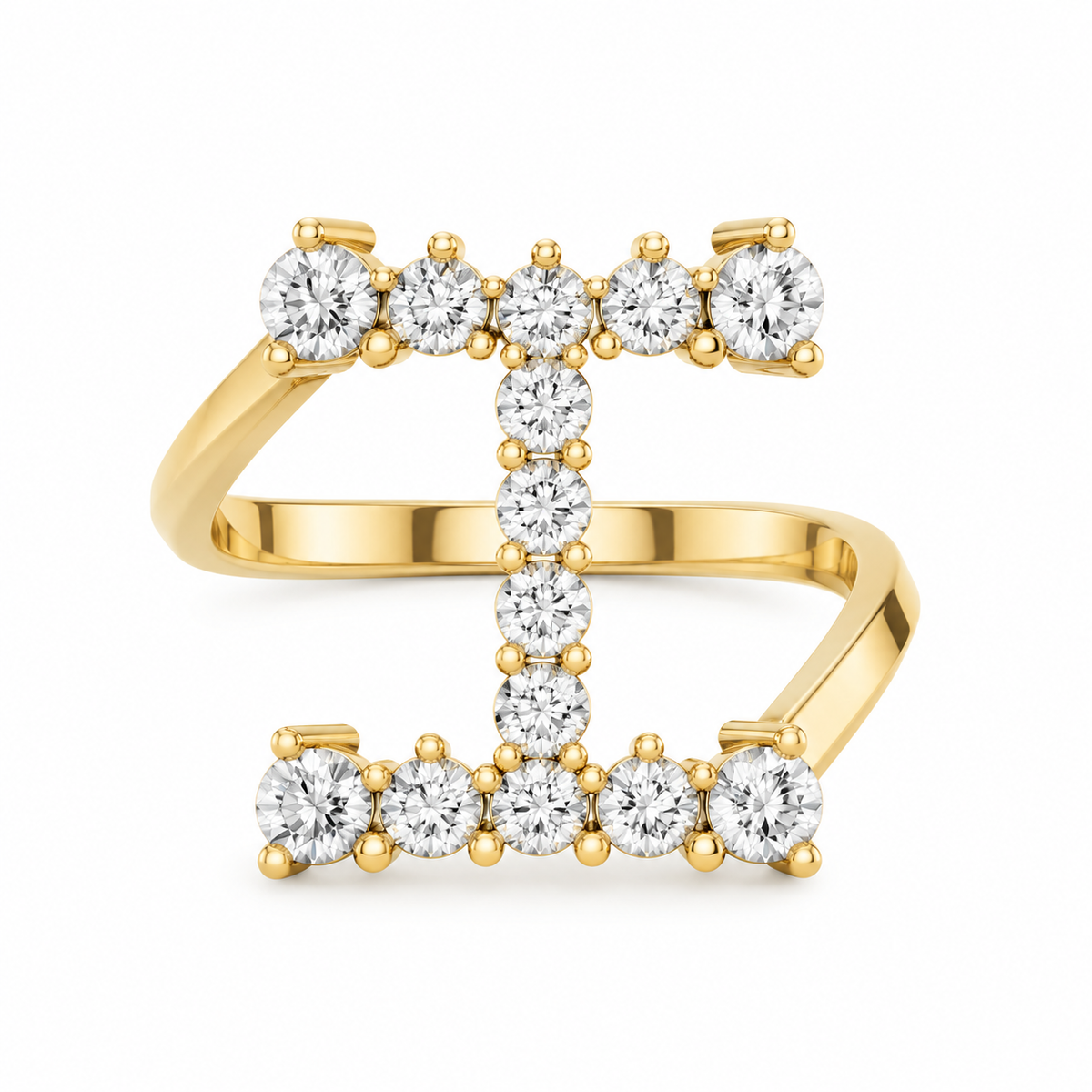 Jumbo Letter Ring - I