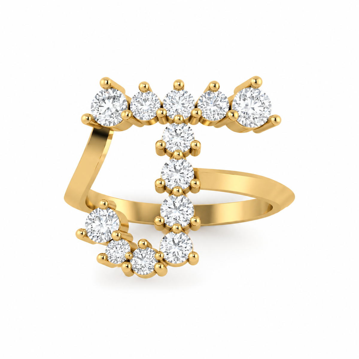 Jumbo Letter Ring - J