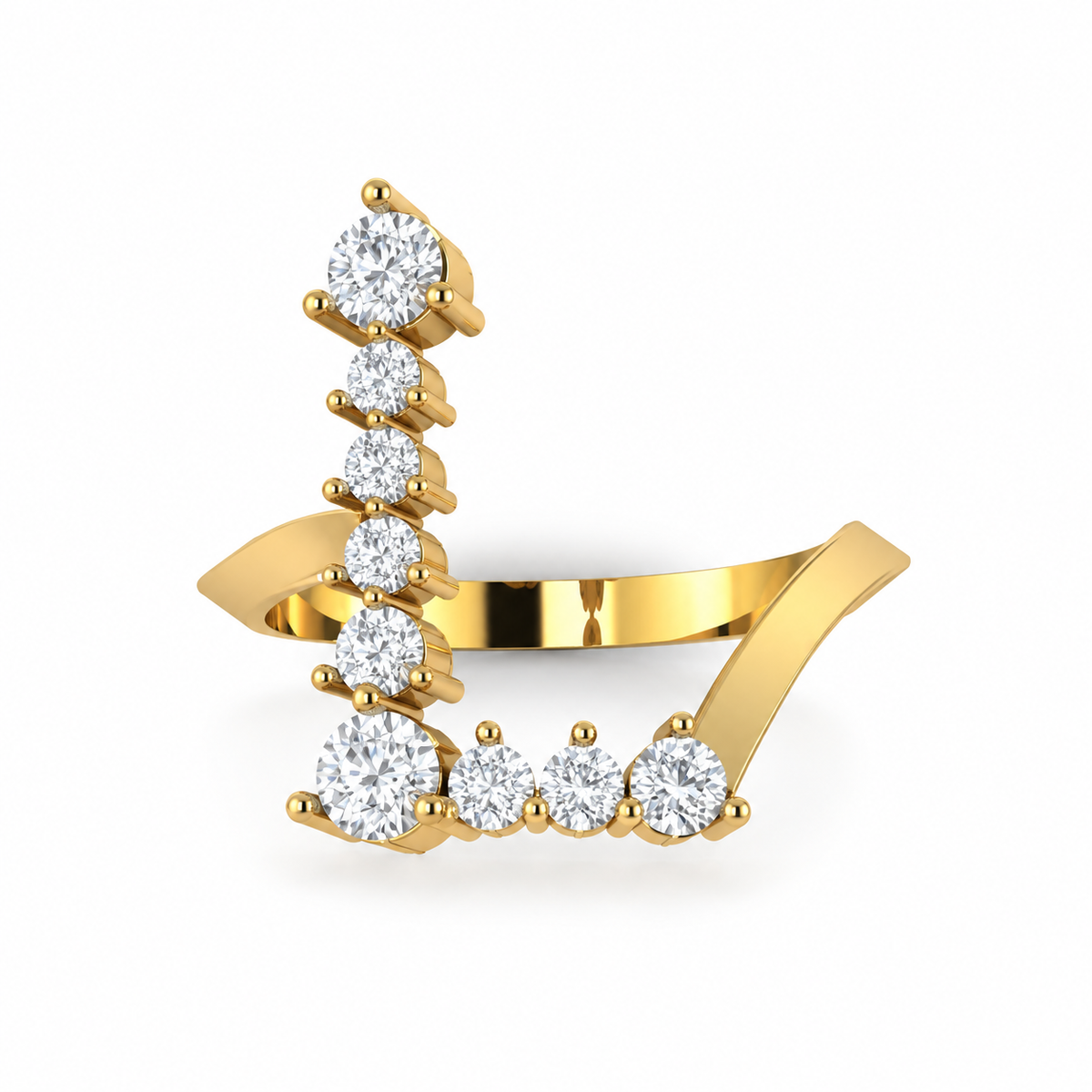 Jumbo Letter Ring - L