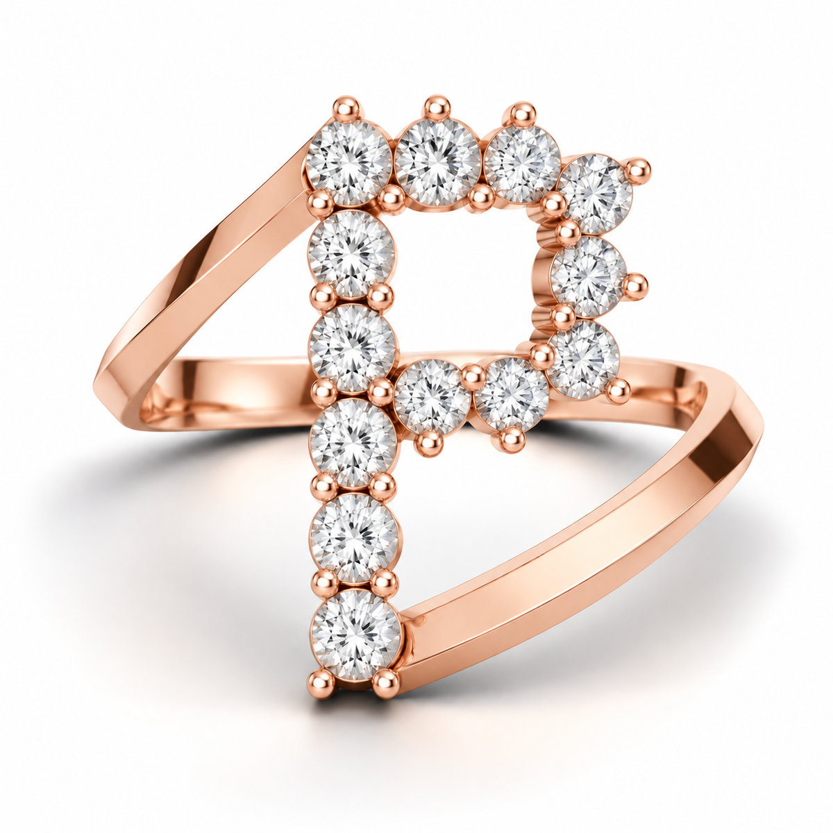 Jumbo Letter Ring - P
