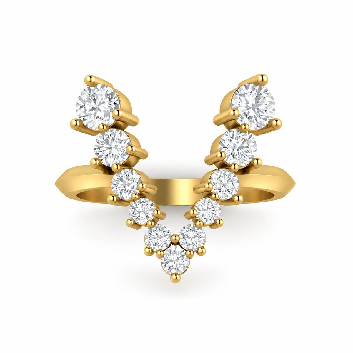 Jumbo Letter Ring - V