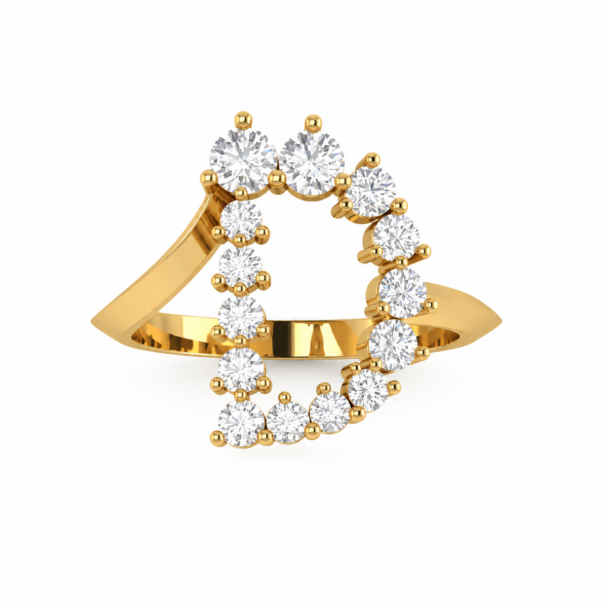 Jumbo Letter Ring - D