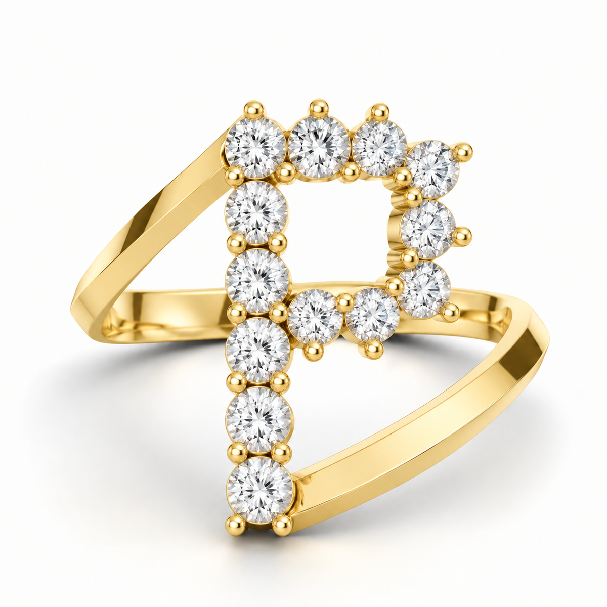 Jumbo Letter Ring - P