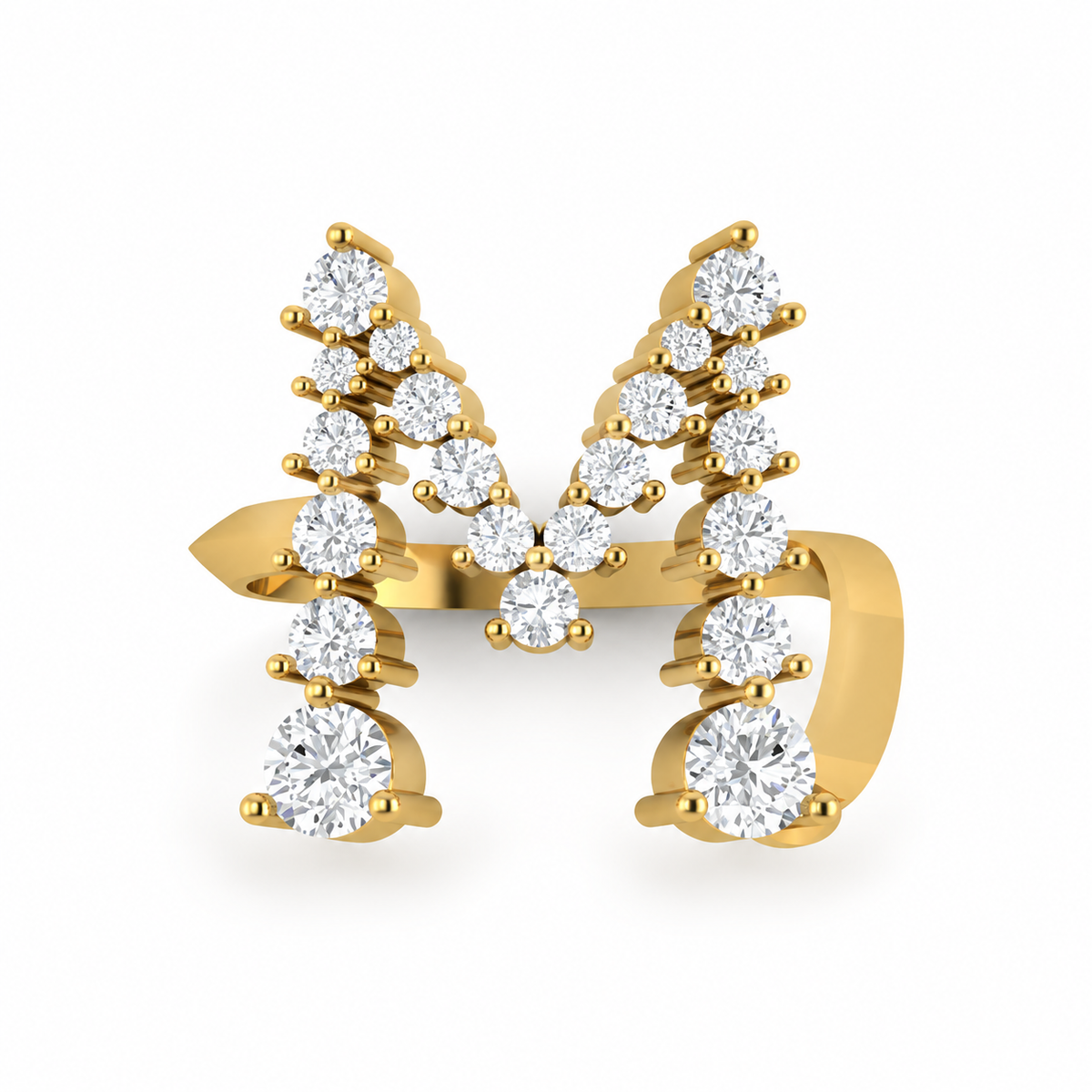 Jumbo Letter Ring - M