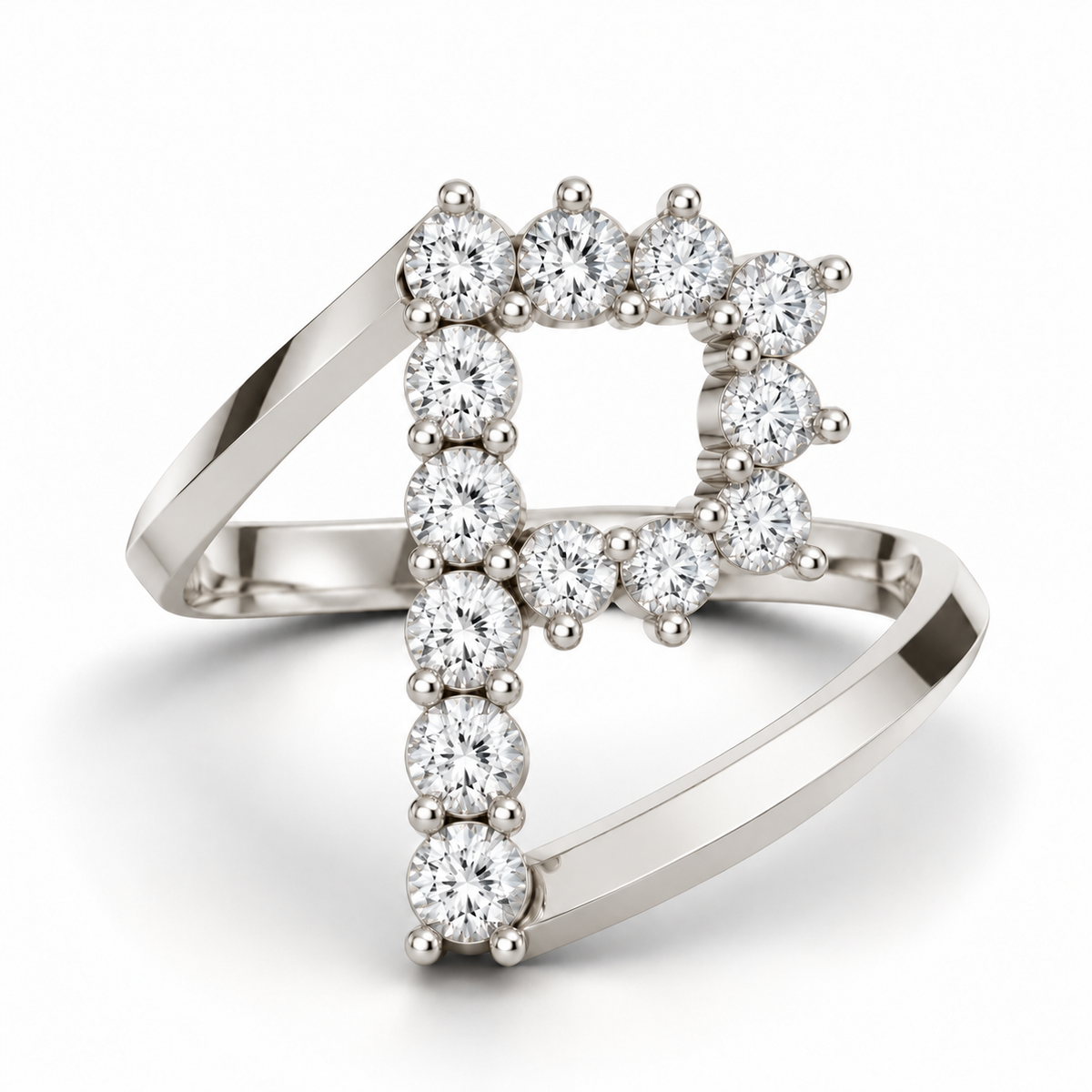 Jumbo Letter Ring - P