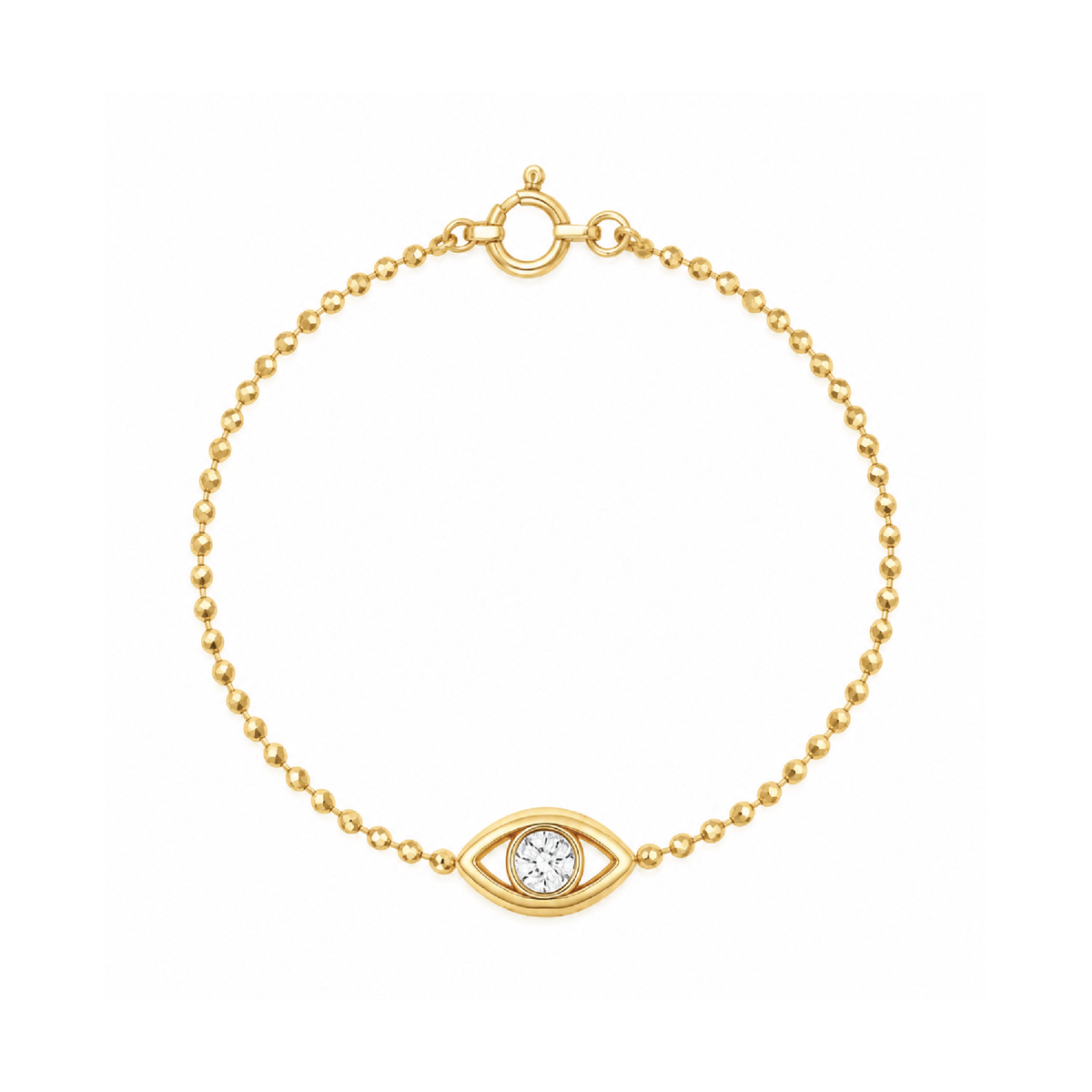 Mini Evil Eye Ball Chain Bracelet