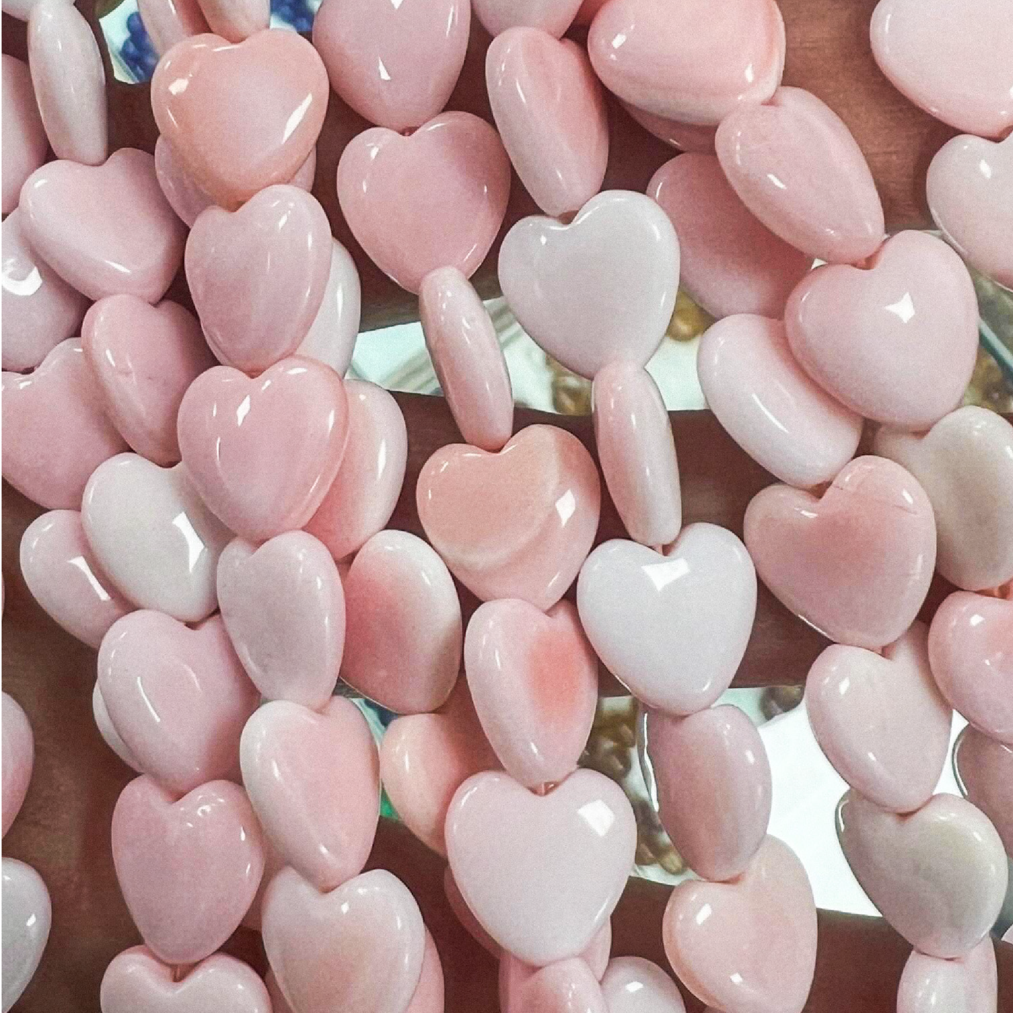 Pink Conch Heart Bracelet