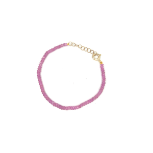 Pink Sapphire Strand Anklet