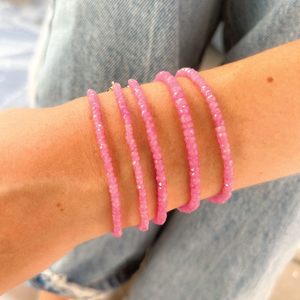 Pink Sapphire Strand Bracelet