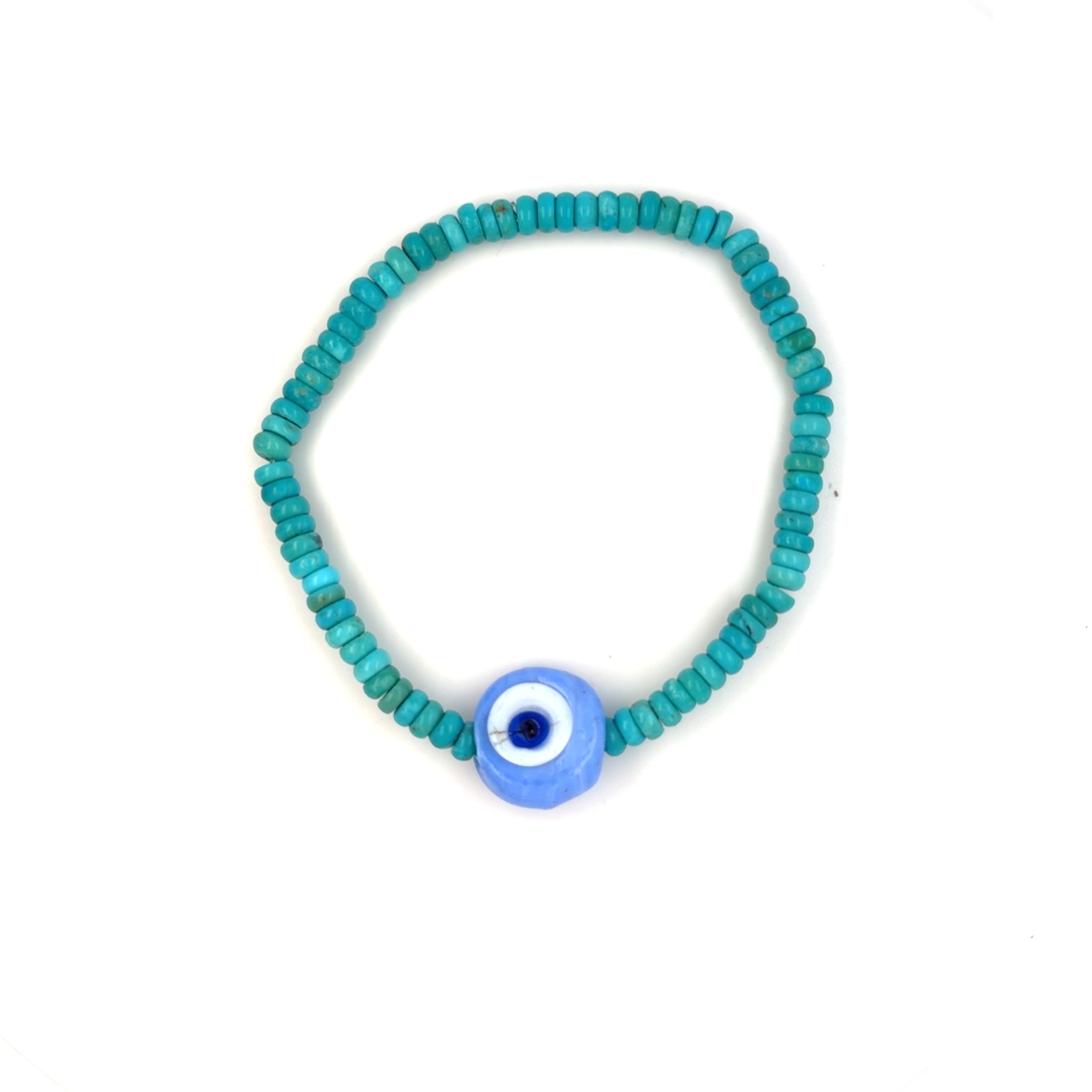 Turquoise Evil Eye Stretch Bracelet