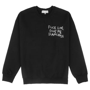 F LOVE, GIVE ME DIAMONDS sweatshirt